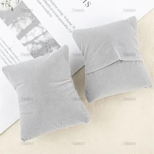 AUEAR Grey Velvet Watch Pillows 10 Pack | Jewelry Display Pillow for Gift Box thumbnail 7