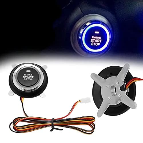laffoonparts Smart RFID Push Engine Start Button Kit & Keyless Entry System | One Touch Car Start & Anti-Theft thumbnail 2
