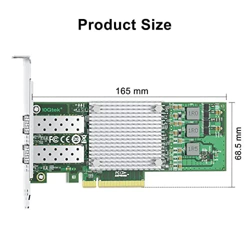10Gtek 10Gb PCI-E NIC Network Card Dual SFP+ Port 2-Pack | Broadcom BCM57810S Chipset thumbnail 3