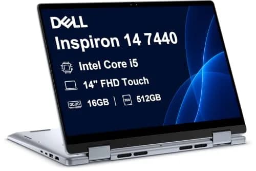 Dell Inspiron 14 7440 2-in-1 Laptop i5-1334U 16GB DDR5 512GB SSD | Versatile & Reliable thumbnail 1