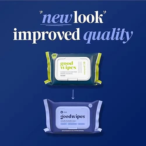 goodwipes Flushable Wipes Cedar Scent 300 Count (Pack of 6) | Septic Safe & Biodegradable thumbnail 5