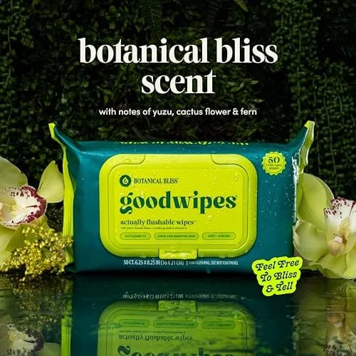 goodwipes Flushable Wipes Variety Pack 318 Count (6 Pack) | Septic Safe, Extra Large, Adult Toilet Wipes thumbnail 8