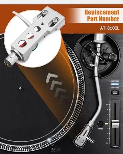 Wujexuhe Silver Headshell for Pioneer Turntables | High-Quality Magnetic Cartridge Stylus (13mm Fixing Hole) thumbnail 4