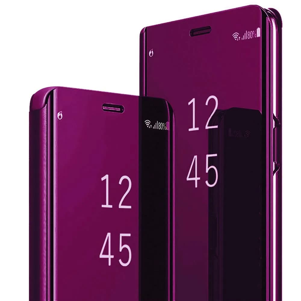 Gxmeuie Flip Mirror Case for Samsung Galaxy A36 5G (Burgundy) | Kickstand, PU Leather, Clear View - main product image