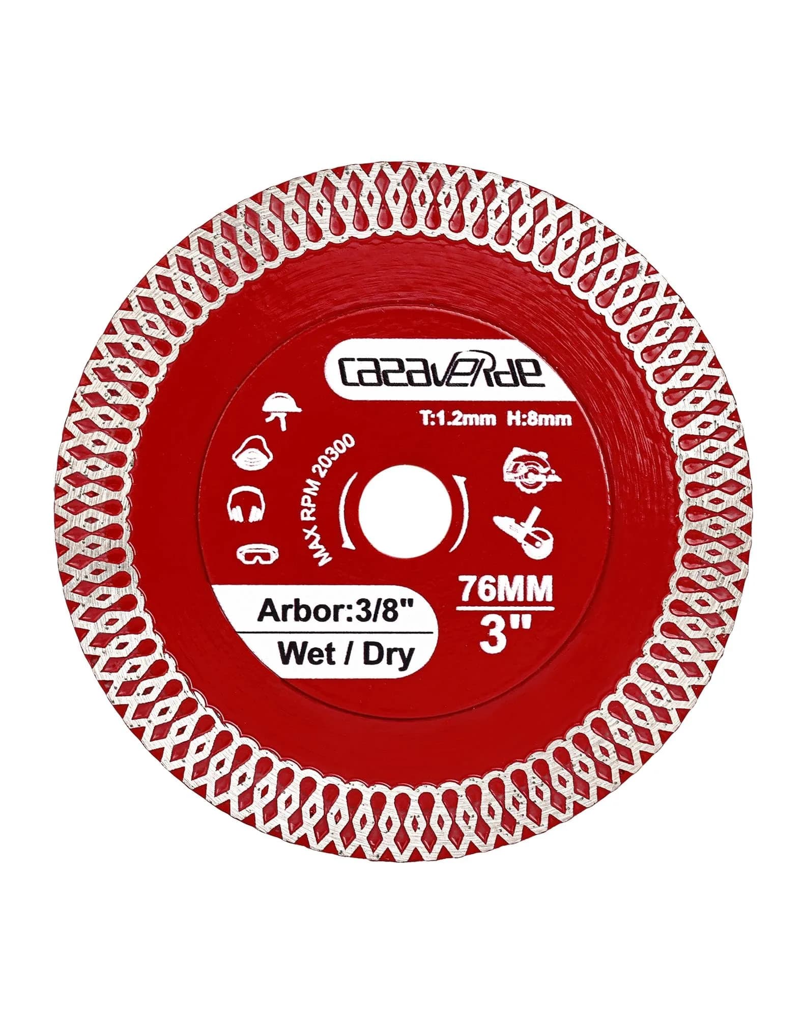 Casaverde 4-inch (105 mm) Super Thin Diamond Porcelain Saw Blade Set | Fast, Chip-Free Cuts for Masonry — 3 inch (S) (2 pc)