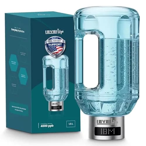 Level Up Way Hydrogen Water Bottle Generator 1.5L (51oz) | Portable Electrolysis with Digital Display thumbnail 1