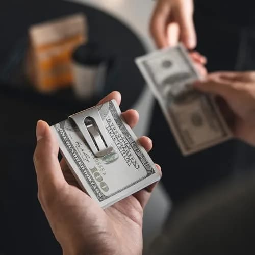 VULKIT Stainless Steel Money Clips 2Pcs | Slim Cash Holder for Men | 5.5 cm (2.1 inch) thumbnail 6