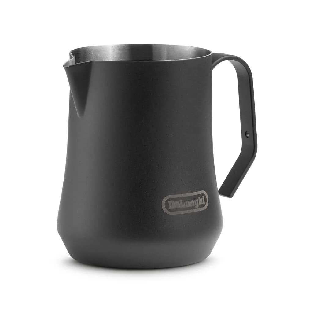 De'Longhi Matte Black Stainless Steel Milk Frothing Pitcher 500ml (17 oz) | Perfect Pour Control for Latte Art - main product image