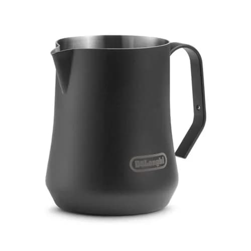De'Longhi Matte Black Stainless Steel Milk Frothing Pitcher 500ml (17 oz) | Perfect Pour Control for Latte Art thumbnail 1