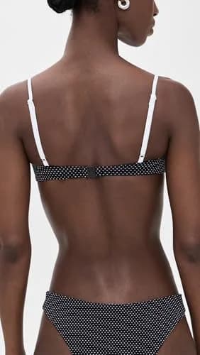 Onia Brigitte Bikini Top Low Rise Sleeveless Nylon Blend | Hidden Underwire Support thumbnail 3
