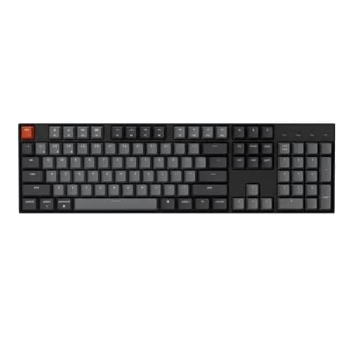 Keychron K10 Full Size 104 Keys Wireless Mechanical Keyboard with Keychron Silent K Pro Red Switch, White LED Backlight, Mac/Windows Compatibility thumbnail 1