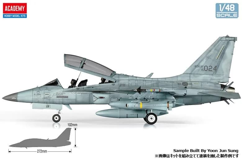 Academy 12366 1/48 Korea FA-50 Light Combat Bomber Model | Precision Aircraft Kit for Hobbyists thumbnail 4