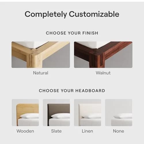 Nectar Twin XL Bamboo Headboard Walnut | Easy Tool-Free Setup & Durable thumbnail 6