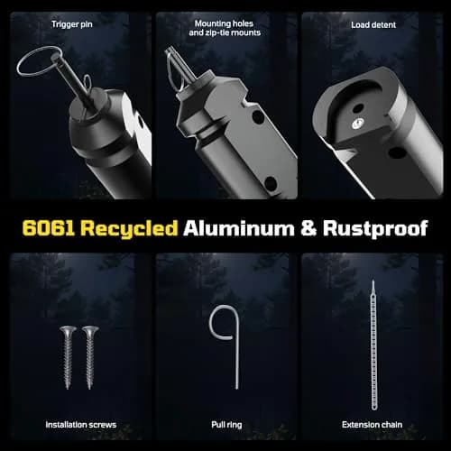 REMFLY 6 Pack 12 Gauge Perimeter Trip Alarm with Screws | Outdoor Security & Wildlife Deterrent thumbnail 8