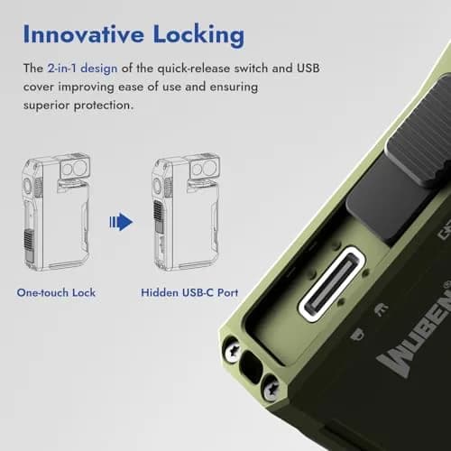 WUBEN G5 Rechargeable EDC Flashlight, Mini Flat Bright Small Flashlight 400 Lumens (52.3g) | Dual Light Source LED Torch thumbnail 7