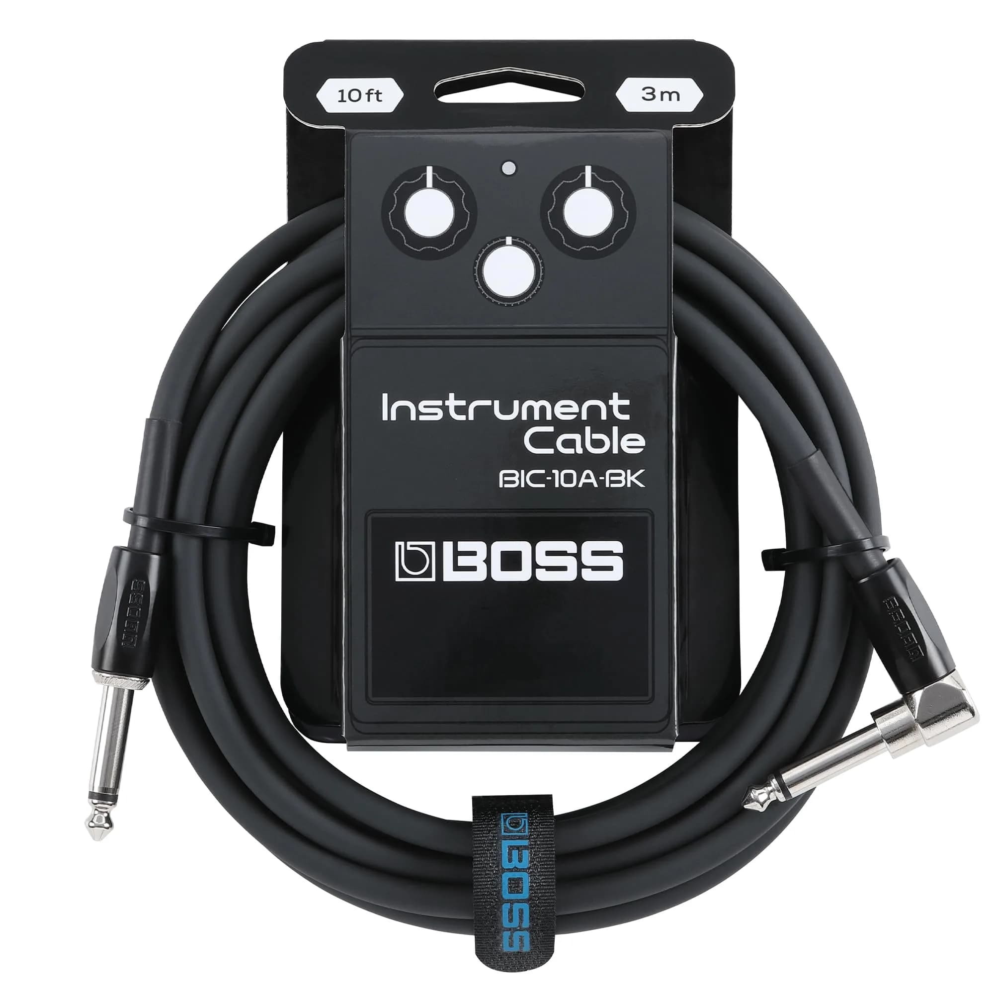 BOSS BIC-10A Series Instrument Cable 10ft/3m | Vibrant, Durable, Quiet Operation