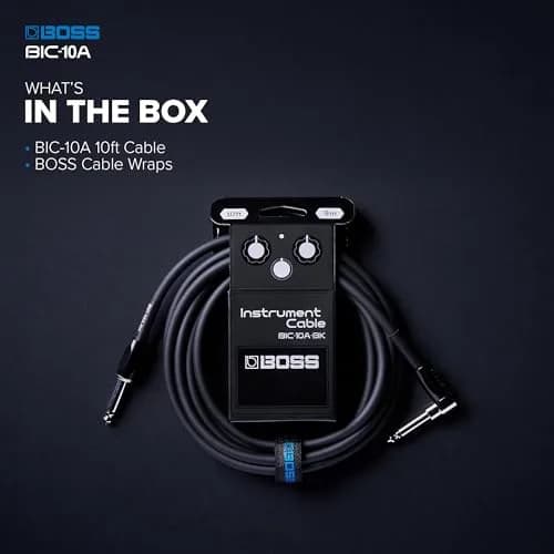 BOSS BIC-10A Series Instrument Cable 10ft/3m | Vibrant, Durable, Quiet Operation thumbnail 3