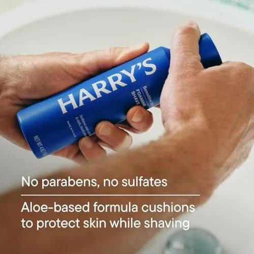 Harry's Original Razor Blade Cartridge Refills with Foaming Shave Gel | 6 Blades + 2oz Gel thumbnail 5