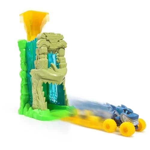 Monster Jam Mini Jams Megalodon Jungle Blaster Launcher Playset | Rapid Fire Toy Set for Kids thumbnail 4
