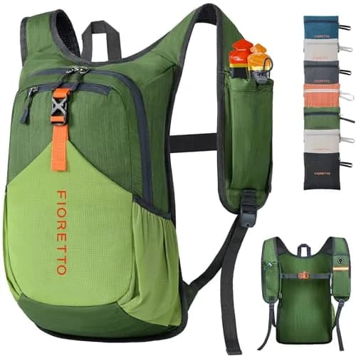 FIORETTO 15L Hiking Backpack 45cm (17.7") | Lightweight Foldable Daypack for Travel Camping Outdoor thumbnail 1