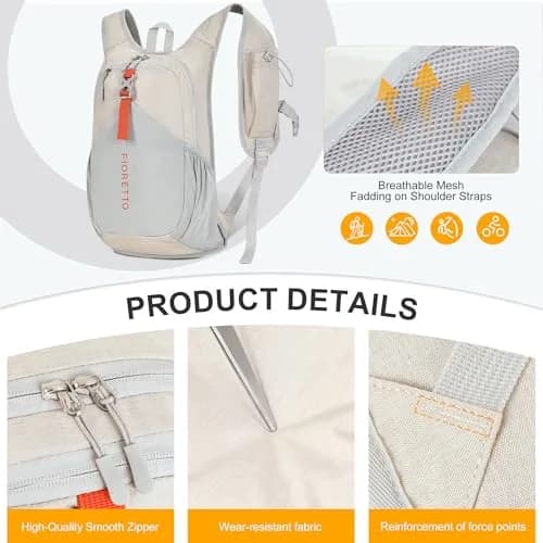 FIORETTO 15L Hiking Backpack | Lightweight Foldable Daypack for Travel & Outdoors thumbnail 6