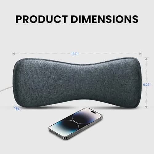 Avantree Slumber 2 Bluetooth Pillow Speaker for Side Sleepers | 4 Ultra-Flat Speakers, White Noise, Remote Control & Sleep Timer, Soft Design for Sleeping, Podcasts & Audiobooks, Gray thumbnail 5