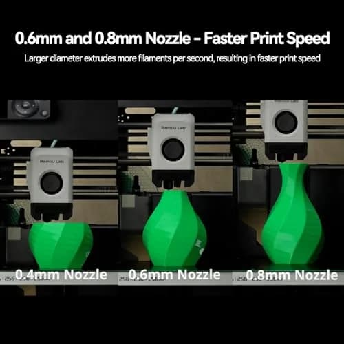 COMTREE Hardened Steel Nozzle Assembly Hotend Kit 0.4mm for Bambu LAB X1/P1 Series (156 g) thumbnail 4
