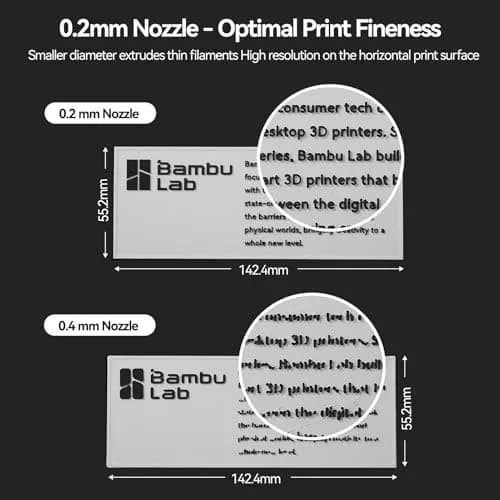 COMTREE Bamboo Original 0.2mm Stainless Steel Nozzle Assembly Hotend Kit | For Bambu Lab X1 & P1 Series 3D Printers thumbnail 2
