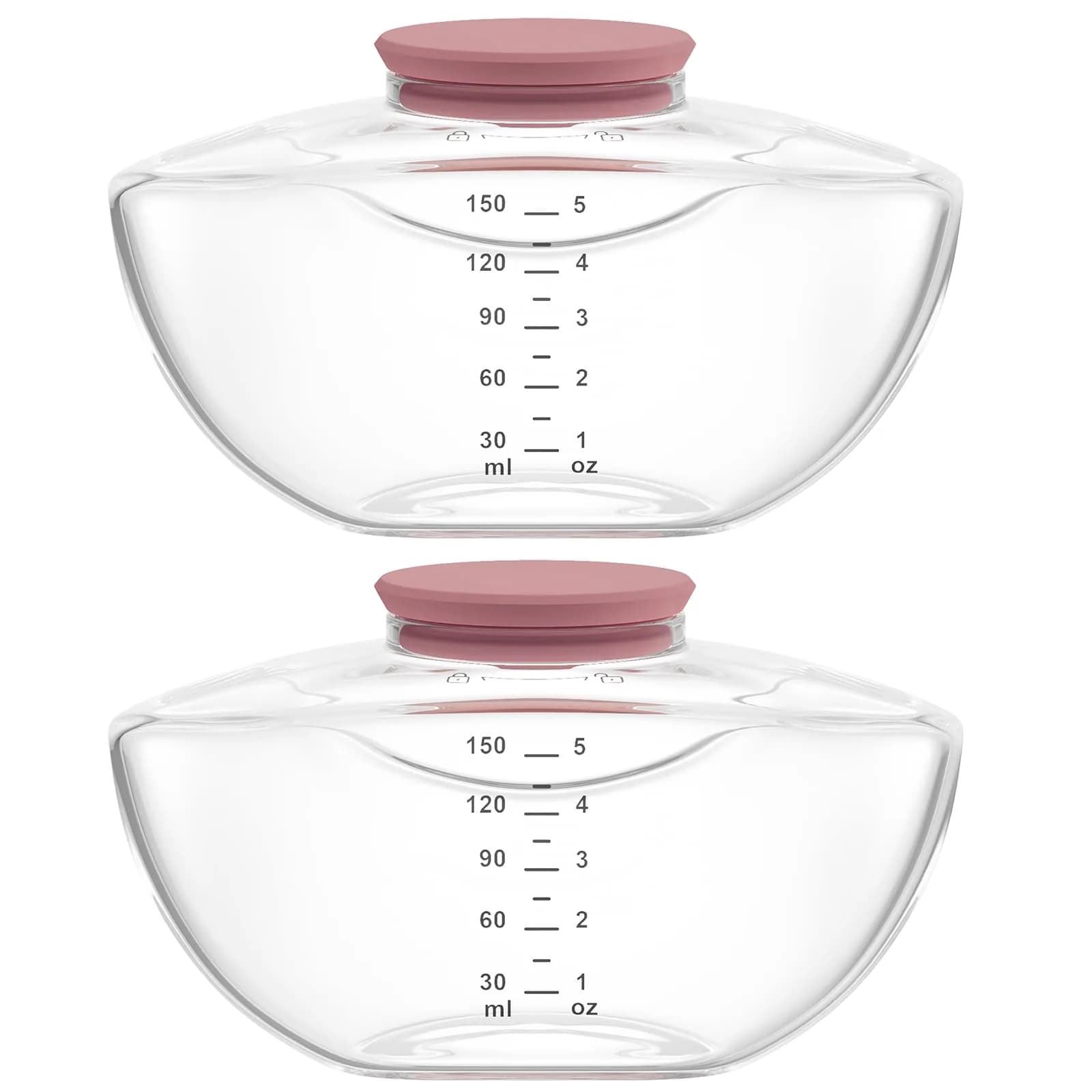 TOVVILD Breastmilk Pump Storage Bottles 2 Pack | Compatible with Momcozy M9, BPA-Free, 150ml, Portable - main product image