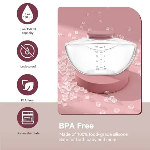TOVVILD Breastmilk Pump Storage Bottles 2 Pack | Compatible with Momcozy M9, BPA-Free, 150ml, Portable thumbnail 5