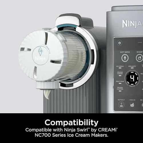 Ninja CREAMi Scoop & Swirl Pints with Lids and Nozzles - 2 Pack (16oz Each) | Compatible with NC700 Series thumbnail 4