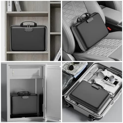 DocSafe Fireproof Document Box with Lock & Accordion File Folder, 36.8 cm (14.5") | UL94-V0/5VA Flame Retardant thumbnail 5