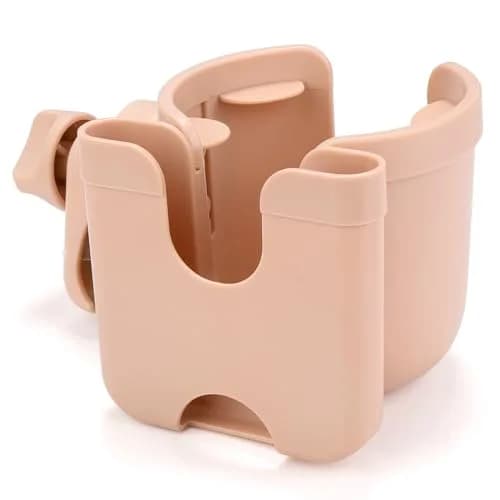 Accmor Stroller Cup Holder with Phone Holder, Universal Fit, 0.55–1.7 in Clamp, Durable ABS | Fits Uppababy, Graco, Bugaboo, Nuna thumbnail 1