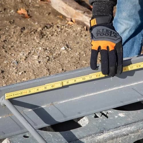Klein Tools 6-Foot Fiberglass Folding Ruler | Brick Scale, 1/16-Inch Graduation, Outside Reading thumbnail 7