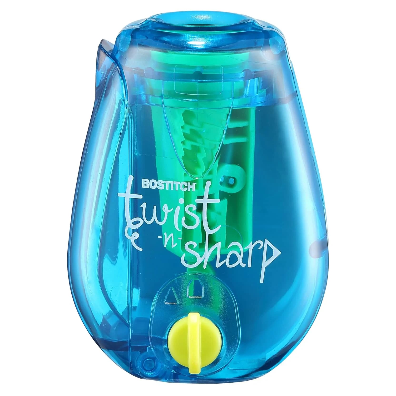 Bostitch Office Twist-n-Sharp Pencil Sharpener, Blue, 1 Unit | Customizable Tip Saver Technology - main product image
