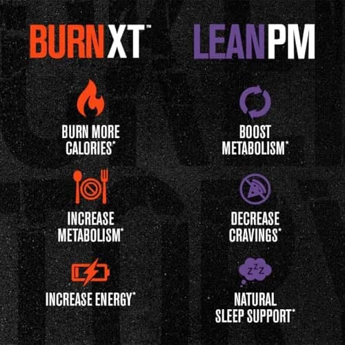 Jacked Factory Burn-XT + Lean-PM Kit 120 Capsules | 24-Hour Body Composition & Metabolism Support Stack thumbnail 3