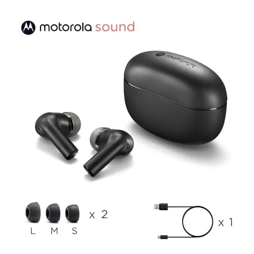 Motorola Sound Moto Buds 500 ANC True Wireless Earbuds | IPX4 Water Resistant, 20H Total Playtime thumbnail 8