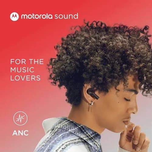 Motorola Sound Moto Buds 500 ANC True Wireless Earbuds | IPX4 Water Resistant, 20H Total Playtime thumbnail 3