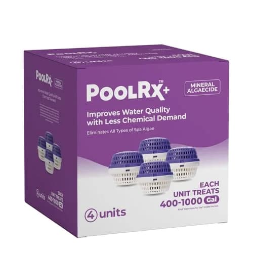 poolrx Mineral Algaecide 4-Unit Pack | Up to 6-Month Algae Control for 400-1000 Gallons thumbnail 1
