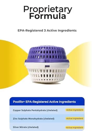 poolrx Mineral Algaecide 4-Unit Pack | Up to 6-Month Algae Control for 400-1000 Gallons thumbnail 2