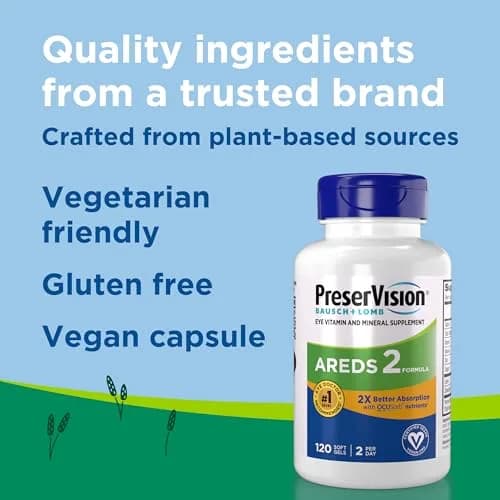 PreserVision AREDS 2 Eye Vitamins OCUSorb Formula 120 Softgels | Clinically Proven AREDS2 Formula for Eye Health thumbnail 3