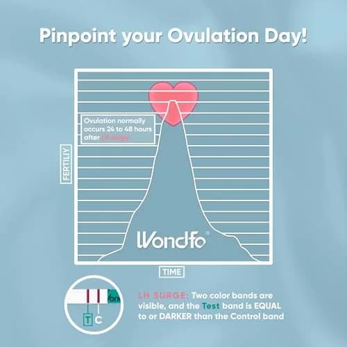 Wondfo Ovulation Test Strips 25 Count | Highly Sensitive Fertility Kit for Indian Women thumbnail 4