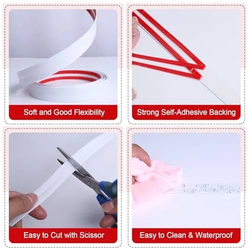 DGSL Wall Corner Protector 0.78 in x 13 ft | Flexible PVC Corner Guard for Walls thumbnail 4
