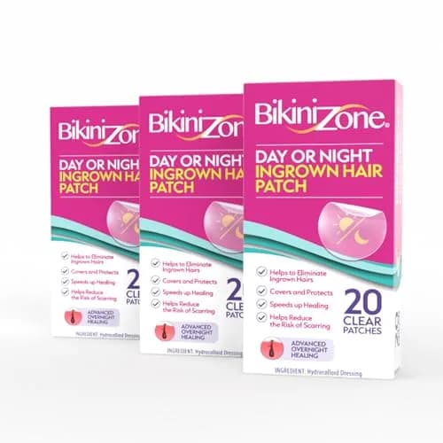 Bikini Zone Hydrocolloid Ingrown Hair Patches, 20 Ct, 3 Pack | Discreet, Targeted Skin Care thumbnail 1