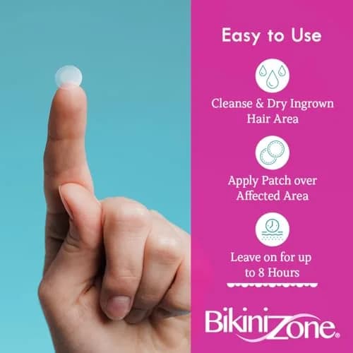 Bikini Zone Hydrocolloid Ingrown Hair Patches, 20 Ct, 3 Pack | Discreet, Targeted Skin Care thumbnail 4