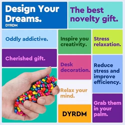 DYRDM Ferrite Putty 300+ Multicolors | Stress Relief Desk Accessory for Adults thumbnail 8