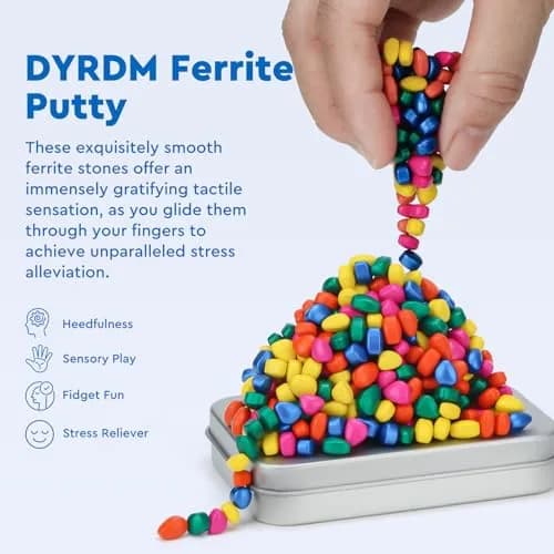 DYRDM Ferrite Putty 300+ Multicolors | Stress Relief Desk Accessory for Adults thumbnail 2