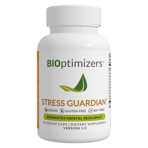 BIOptimizers Stress Guardian Stress Support Supplement 45 Capsules | Resilience & Restful Sleep thumbnail 1