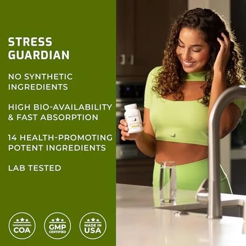 BIOptimizers Stress Guardian Stress Support Supplement 45 Capsules | Resilience & Restful Sleep thumbnail 5