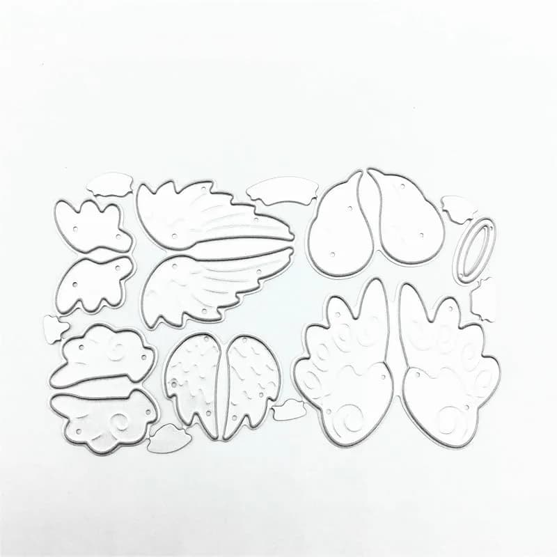 DIY Scrapbooking Artist Angel Wings Metal Cutting Dies Set | 10.3cm x 6.5cm (4.06" x 2.56") thumbnail 12